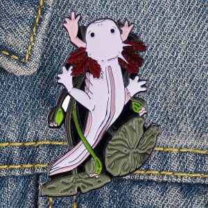 AxoLotl Collection Enamel Pin Brooch for Clothes Briefcase Badges on Backpack Accessories Lapel Pins Decorative Jewelry - Axolotl Plush