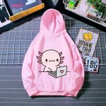 Fashion Just A Girl Who Loves Axolotls Hoodie Aesthetic Children S Pink Sweatshirt Jacket Cute Baby - Axolotl Plush