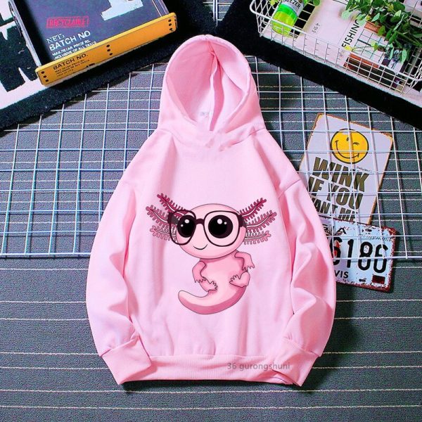 Fashion Just A Girl Who Loves Axolotls Hoodie Aesthetic Children S Pink Sweatshirt Jacket Cute Baby 2 - Axolotl Plush