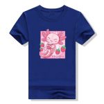 Kawaii Axolotl Strawberry Milk Shake Carton Japanese Anime T Shirt 3 - Axolotl Plush