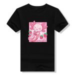 Kawaii Axolotl Strawberry Milk Shake Carton Japanese Anime T Shirt 5 - Axolotl Plush